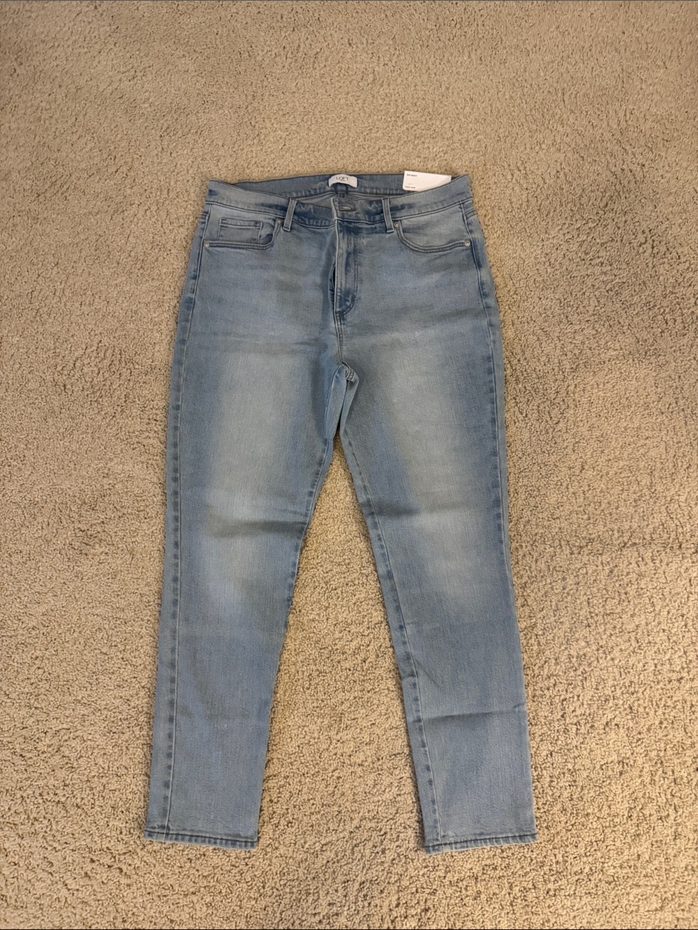 LOFT Light Wash Skinny Jeans